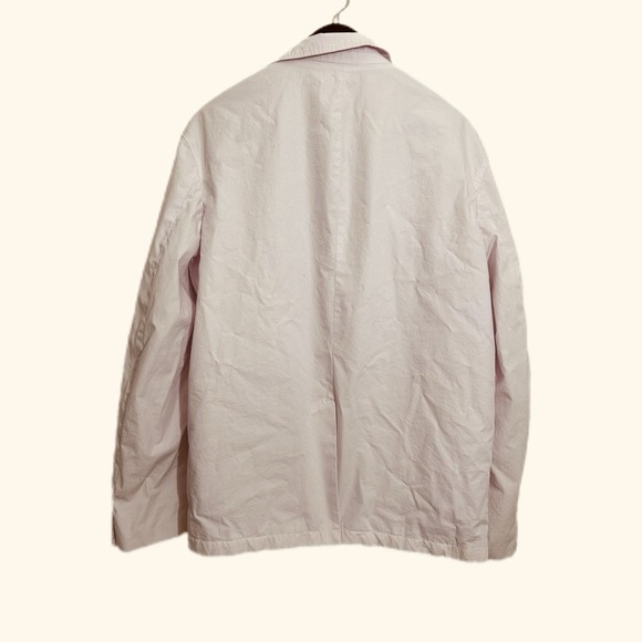 NWOT ZARA Men Jacket Blazer Light Pink Pockets Suit Relaxed Fit USA Size 38 - Picture 2 of 9